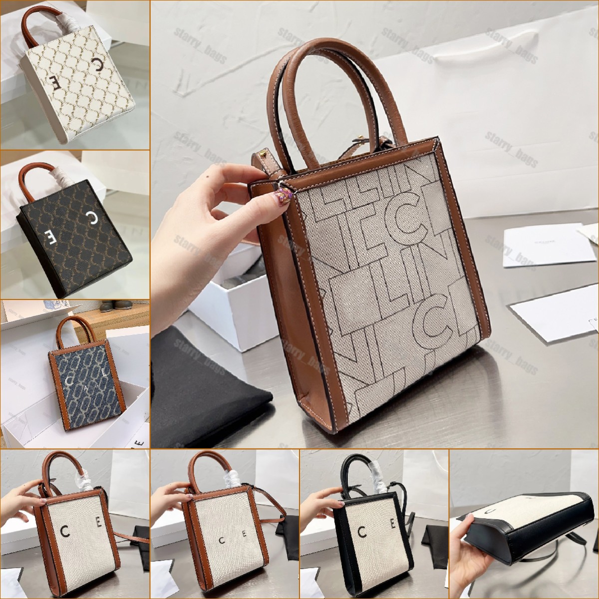 Designer Mini Totes Bag Women Canvas Patchwork Leather Handbag Purse Cabas Crossbody Bags Letter Triomphe Printing Shouder Bag Belt Strap, C1
Designer Mini Totes Bag Women Canvas Patchwork Leather Handbag Purse Cabas Crossbody Bags Letter Triomphe Printing Shouder Bag Belt Strap, C1