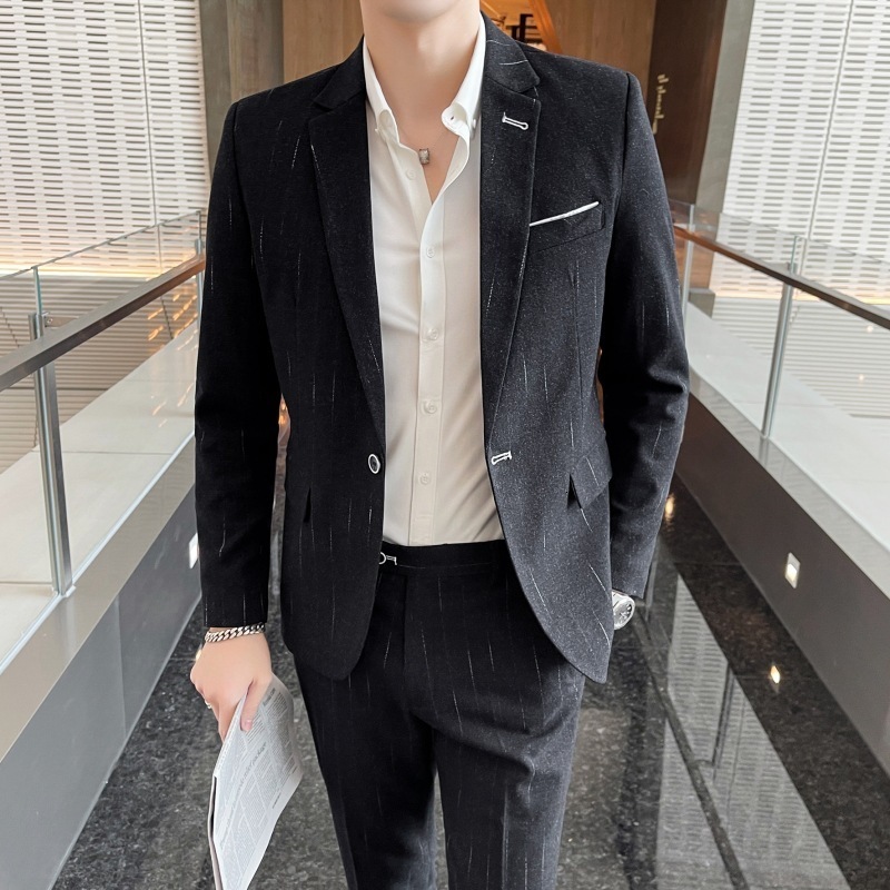 Men's Suits Blazers Men's S-5XL High Quality Suit Business Gentleman Fashion Comfortable Casual Professional Formal Wedding Banquet Suit Dre