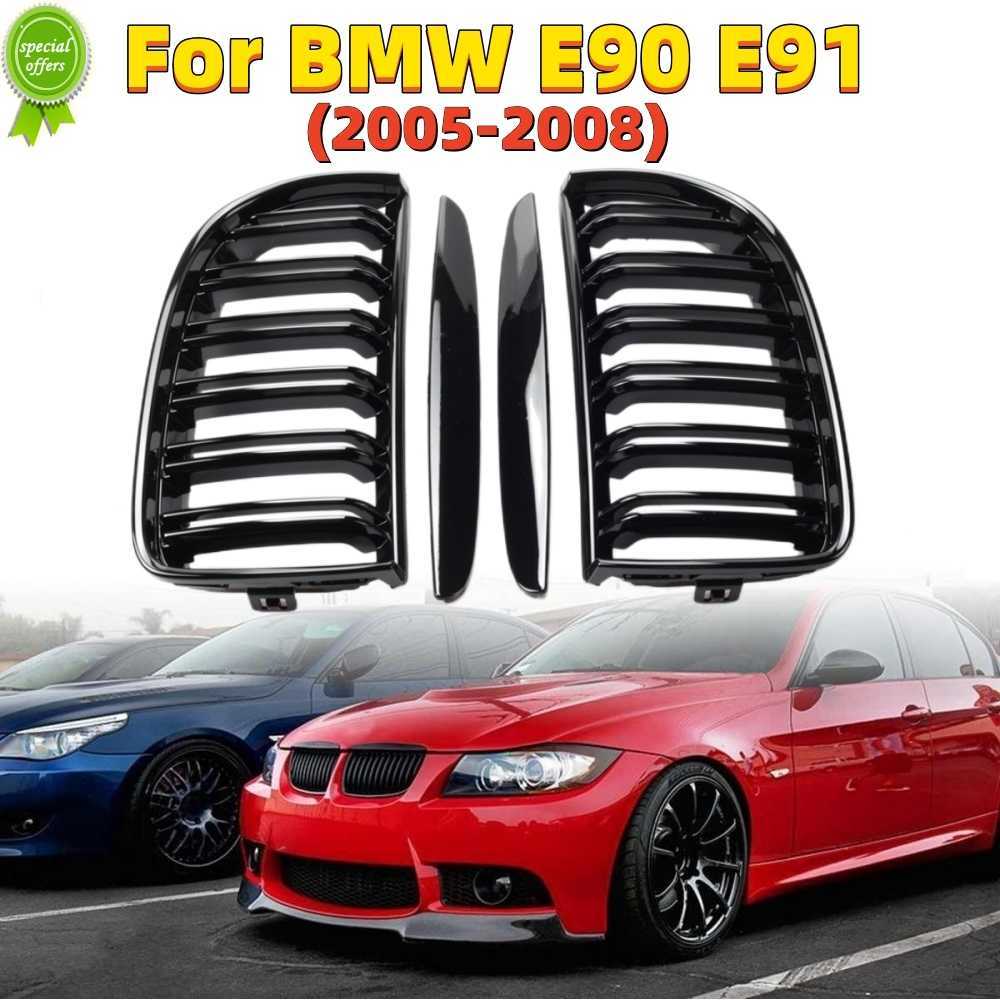 New One Pair High Quality Front Kidney Grille Hood Grills Double Line Slat For BMW 3 Series E90 E91 320i 323i 328i 335i 2005-2008
New One Pair High Quality Front Kidney Grille Hood Grills Double Line Slat For BMW 3 Series E90 E91 320i 323i 328i 335i 2005-2008