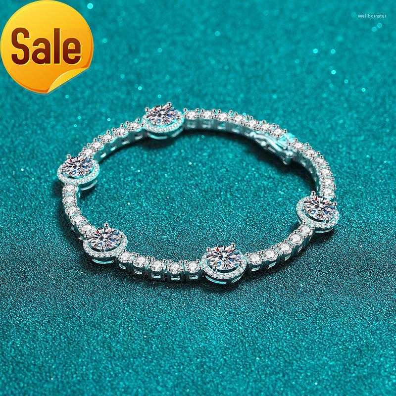 Link Bracelets 925 Sterling Silver Bracelet Female Group Set Mosanite Clasp PT950 Gold Plating
Link Bracelets 925 Sterling Silver Bracelet Female Group Set Mosanite Clasp PT950 Gold Plating