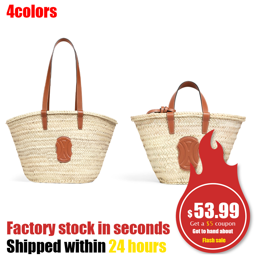 CELINS TRIOMPHE CLASSIC Cow leather Basket bag Beach Bag Womens men Hand woven handbag clutch Crossbody Designer handbags Shoulder bag travel tote purse lady picnic, 1-brown
CELINS TRIOMPHE CLASSIC Cow leather Basket bag Beach Bag Womens men Hand woven handbag clutch Crossbody Designer handbags Shoulder bag travel tote purse lady picnic, 1-brown