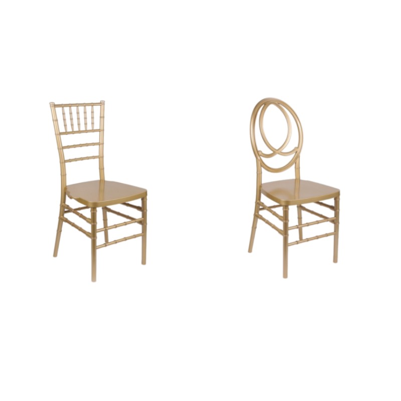 Hotel Bamboo Plastic Chairs Outdoor Wedding Banquet Dining Table PP Chairs
