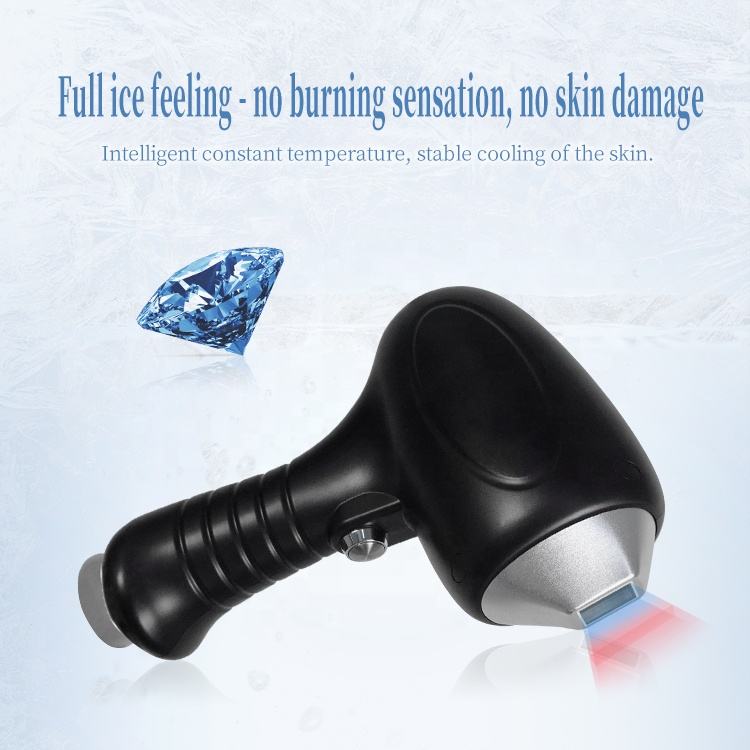 Fashionable Black Desktop Hair Removal Follicle Damage Permanent Depilation 808 Diode Laser Skin Firming Salon with Ice Point Skin Cooling System
