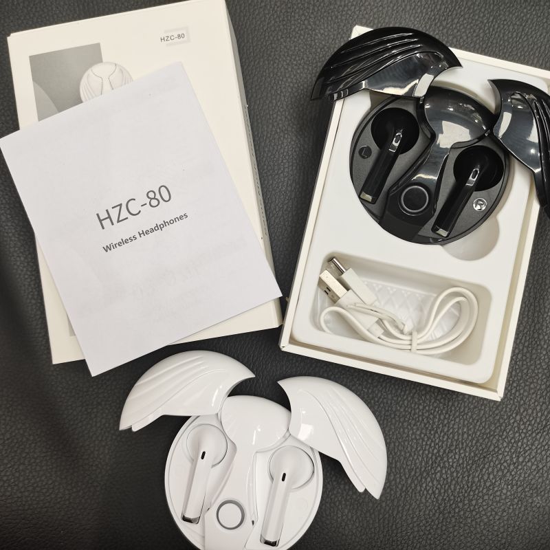 TWS Bluetooth headphone Wireless Earphone HZC-80 Model In-ear Earphone Game headphone Two Earbuds with built-in Microphone high Quality Headphone Fasi