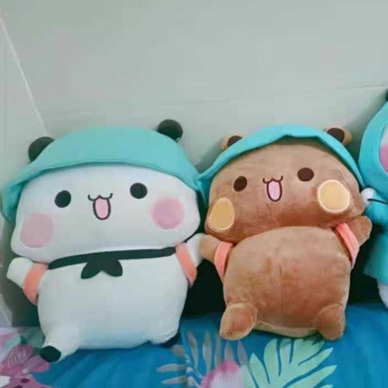 Stuffed Plush Animals 1/2PCS Cute Bubu And Dudu Panda Plush Toy Cartoon Panda Bear Doll Soft Stuffed Pillow Room Decor Children's Day Gift For Ki