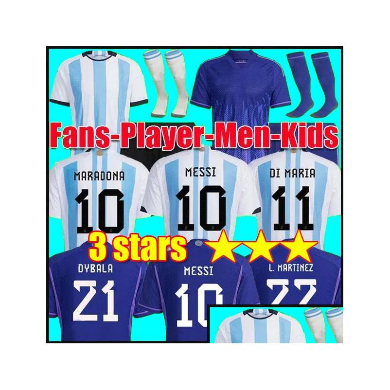 Clothing Sets Argentina 3 Stars Soccer Jerseys Fans Player Version 2022 Dy Martinez Maradona De Pa Football Shirt 22 23 Men Women Ki Dh4Ao, Home kids
Clothing Sets Argentina 3 Stars Soccer Jerseys Fans Player Version 2022 Dy Martinez Maradona De Pa Football Shirt 22 23 Men Women Ki Dh4Ao, Home kids