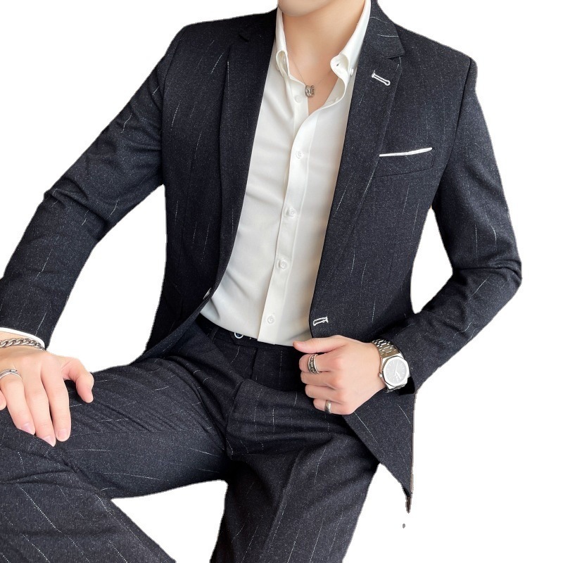 Men's Suits Blazers Men's S-5XL High Quality Suit Business Gentleman Fashion Comfortable Casual Professional Formal Wedding Banquet Suit Dre