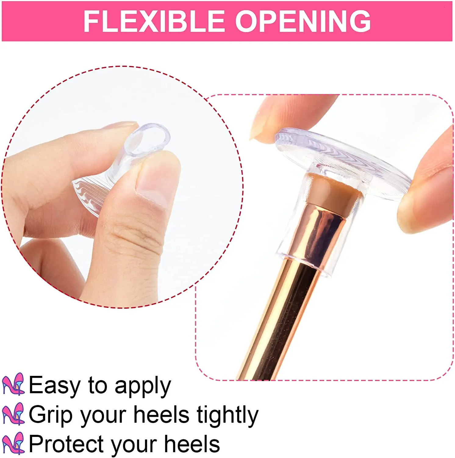 Shoe Parts Accessories 30 Pairs Silicone High Heel Covers Plastic Protector for Grass Guards in Care Kit Wedding Party 231127