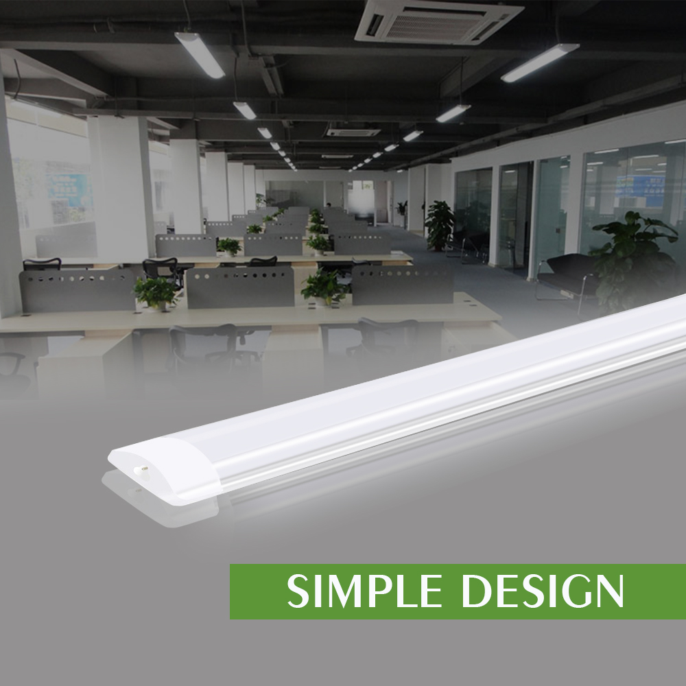New Surface Mounted LED Batten Double row Tubes Lights 2FT 4FT T8 Fixture Purification LED tri-proof Light Tube 20W 40W AC 110-240V