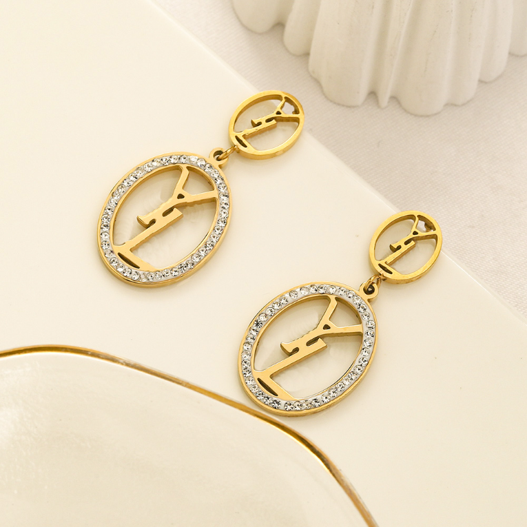 monogram Stud Earrings Designer Gifts Women Diamond Earrings 18K Gold Jewelry Wedding Party Love Earrings Designer Stainless Steel Jewelry Wholesale
monogram Stud Earrings Designer Gifts Women Diamond Earrings 18K Gold Jewelry Wedding Party Love Earrings Designer Stainless Steel Jewelry Wholesale