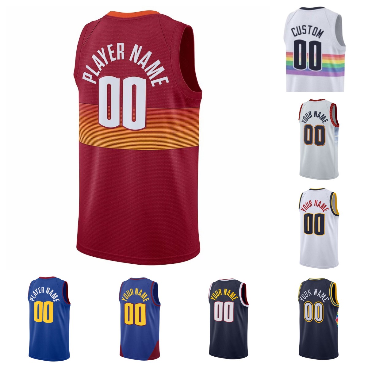 Nikola Jamal Murray Jokic Custom Basketball Jerseys Michael Porter Jr. Carmelo Anthony Aaron Gordon Bones Hyland Jeff Green Ish Smith 2023 City, As pic
Nikola Jamal Murray Jokic Custom Basketball Jerseys Michael Porter Jr. Carmelo Anthony Aaron Gordon Bones Hyland Jeff Green Ish Smith 2023 City, As pic