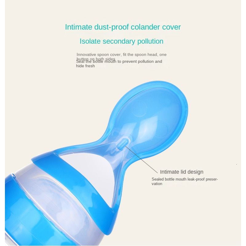 Baby Bottles# squeezing feeding bottle born baby training rice spoon infant cereal food supplement feeder safe tableware tools 230426