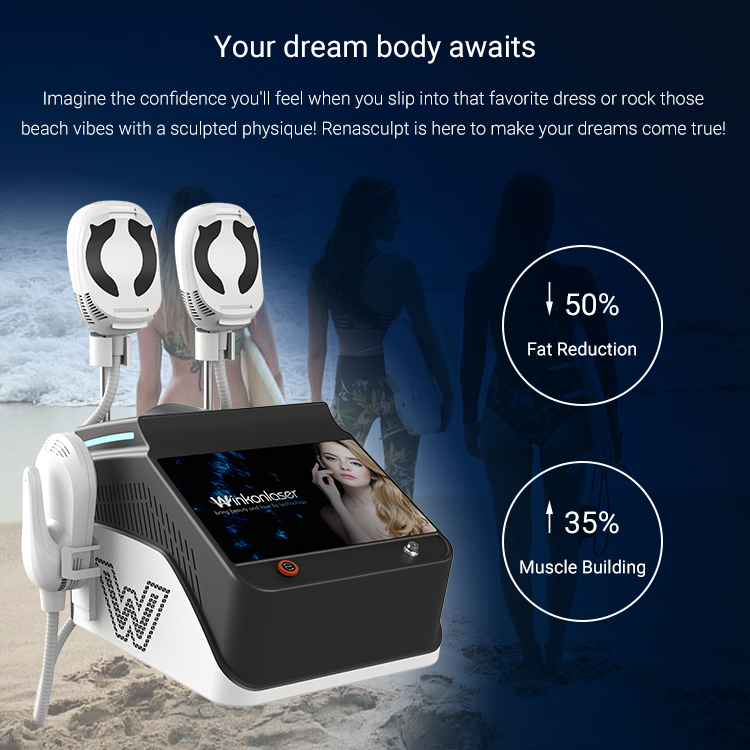 Ems Weight Loss Body Sculpting 4 Handle Emslim Neo Rf Muscle Stimulator Ems Body Sculpt Machine