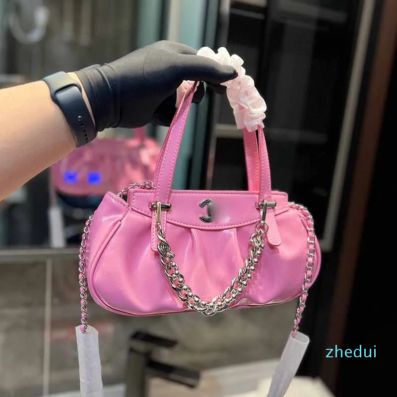 Designer-Bag 2023 handbag Lady wallet Cowhide smooth material crossbody bag Metal chain messenger bag Classic women's Tote purse pink handbags