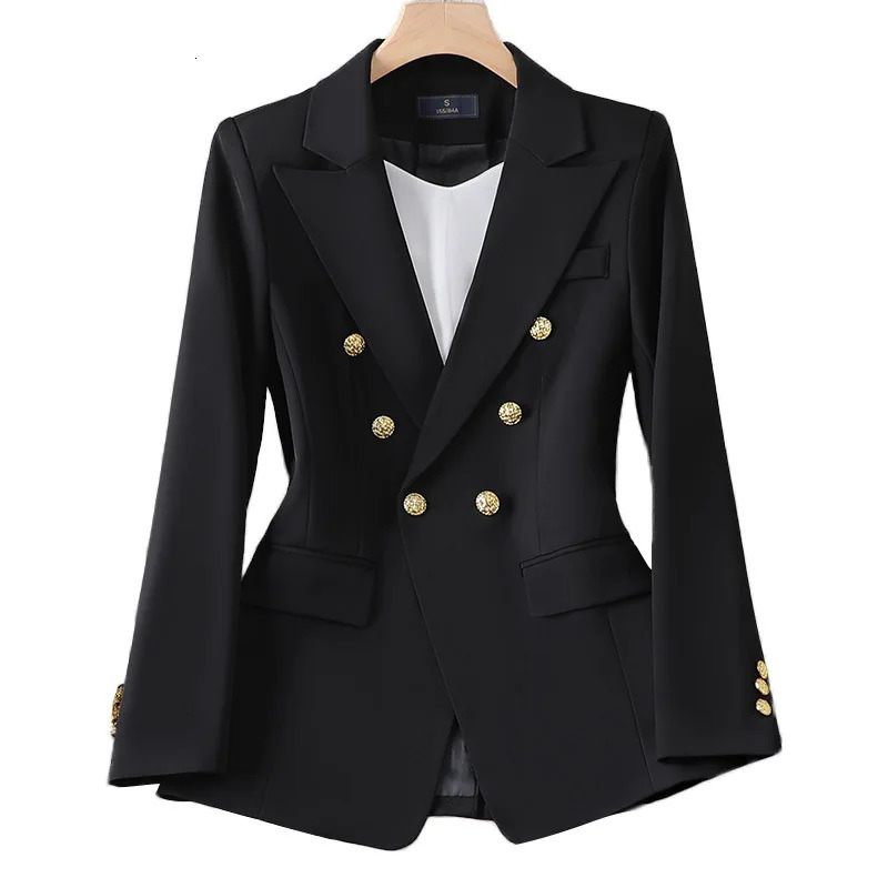 Womens Two Piece Pants Female Uniform Business Suits With Straight Trouser Elegant Office Blazer Set For Women Work Wear Suite Black White Red