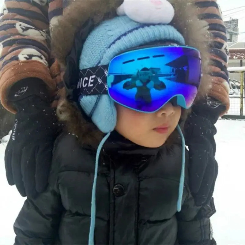 Ski Goggles Benice Kids Snowboard For Children UV400 Double layer Antifog Boy Girl Spherical Lens Big Snow Skiing Glasses 231127