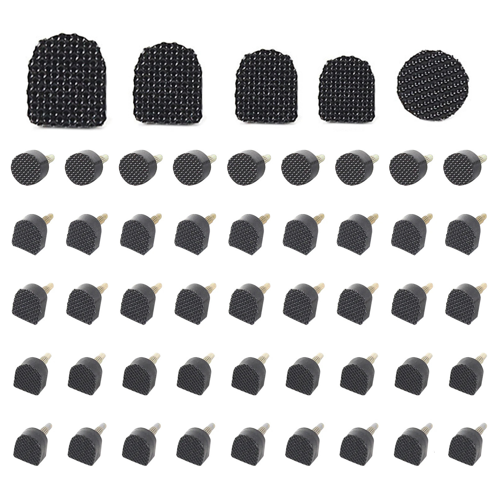 Shoe Parts Accessories 60pcs Lifts Noise Reduction Repair Caps High Heel Tips Non Slip Stiletto Taps Replacement Protector Cover Dowels 231127