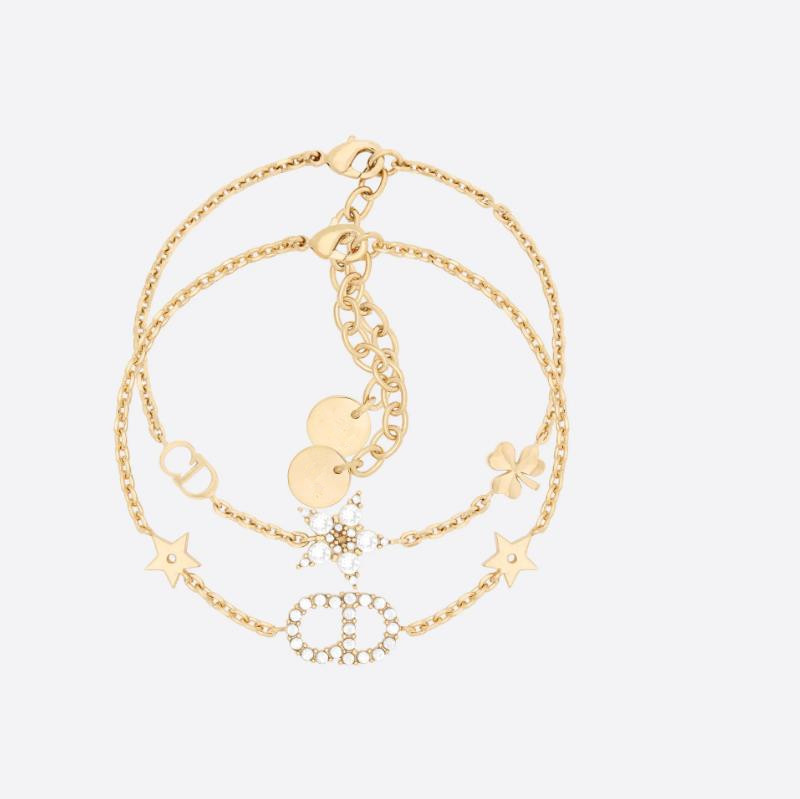 Stars and Shamrock Lobster buckle Gold faced bracelet set stylish