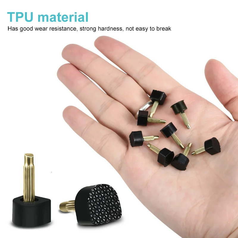 Shoe Parts Accessories 60Pcs Heel Caps for High Heels Dowel Lifts Lady Heeltaps Pins Wedding Care Kit Protector Shoes Repair 231127