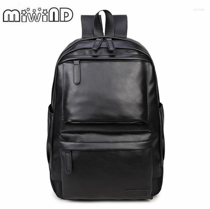 Backpack Style Men Leather Quality Youth Travel Rucksack School Book Bag Male Laptop Business Bagpack Shoulder, Black
Backpack Style Men Leather Quality Youth Travel Rucksack School Book Bag Male Laptop Business Bagpack Shoulder, Black