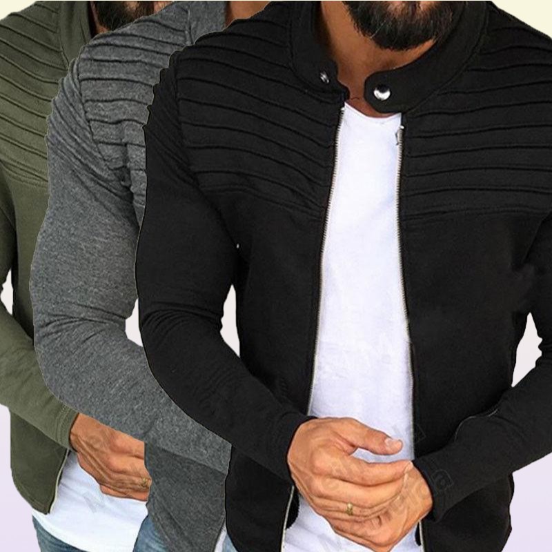 Men039s Jackets Winter Slim Fit Warm Coat Moto Biker Stylish Cool Muscle Jacket Outwear Crop Tops Plus Size M3XL6609791