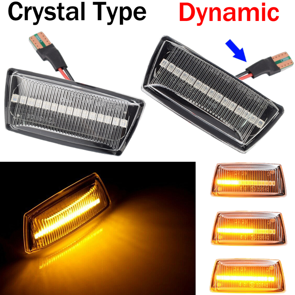 For Opel Insignia Astra H Corsa D Zafira B For Chevrolet Cruze Led Dynamic Side Marker Turn Signal Light Sequential Blinker Lamp