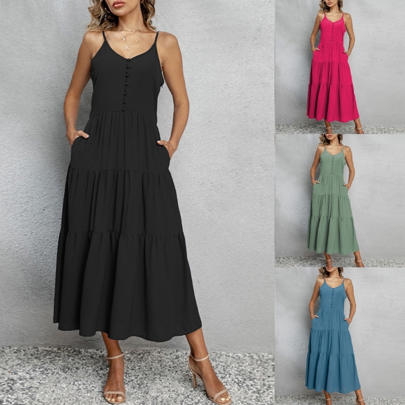 Womens V-Neck Sleeveless Spaghetti Strap Dress Maxi Dress Sexy Solid Color Bodycon Dress Party Tunic Long Slip Dresses, Green
Womens V-Neck Sleeveless Spaghetti Strap Dress Maxi Dress Sexy Solid Color Bodycon Dress Party Tunic Long Slip Dresses, Green