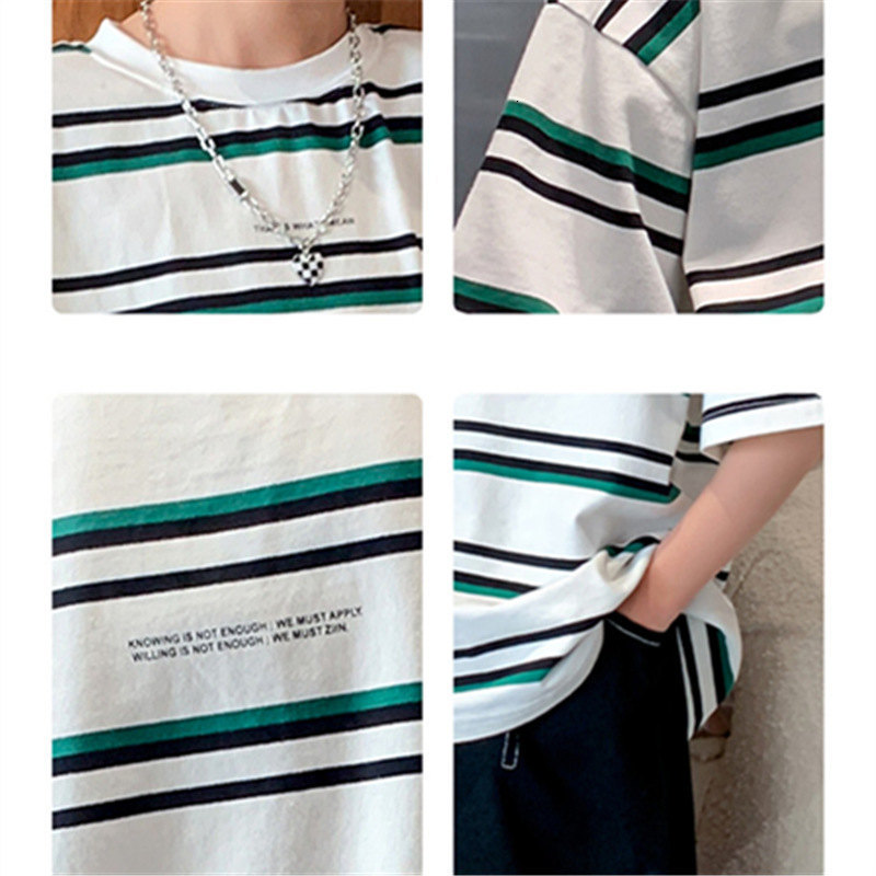 T-shirts Summer 5-14 Years Age Boy's Tshirt Fashion Casual Cotton Striped Print Short Sleeve O-Neck Kids T-Shirt Sport Tees Clothes 230427