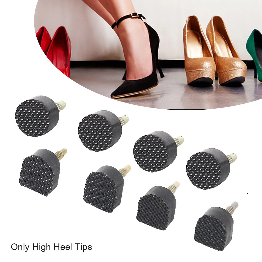 Shoe Parts Accessories 60pcs Lifts Noise Reduction Repair Caps High Heel Tips Non Slip Stiletto Taps Replacement Protector Cover Dowels 231127