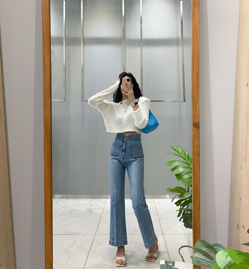 Women's Jeans Autumn High Waist Jeans For Women Double Pockets Korean Fashion Casual Denim Pants Jeans Washed Loose Flare Jeans 230427