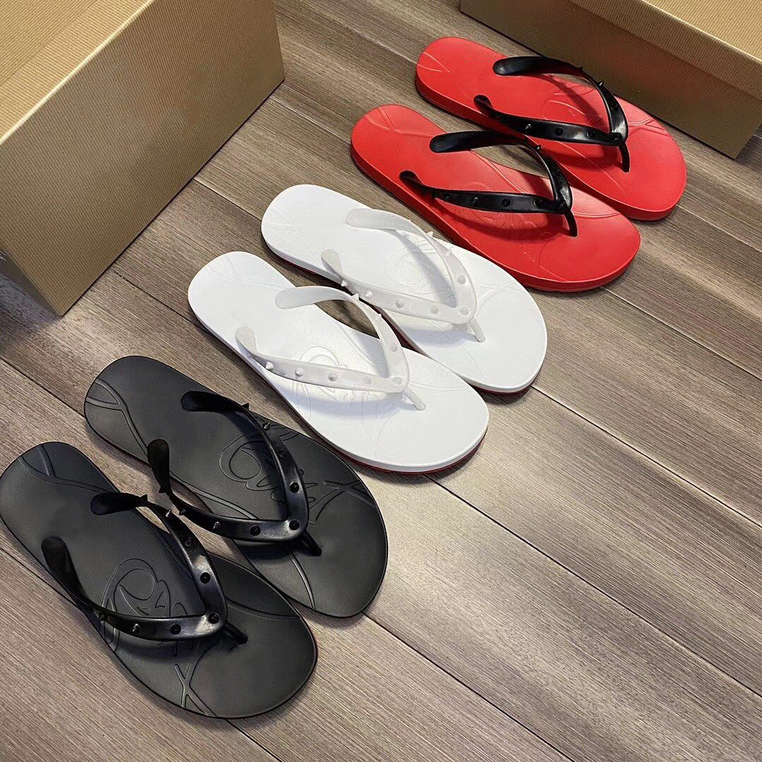 luxury designer shoe sandal woman rubber slim Loubi Flip straps glossy man rivet Slippers Ladies Campaign embroideries slides with box, #3 red
luxury designer shoe sandal woman rubber slim Loubi Flip straps glossy man rivet Slippers Ladies Campaign embroideries slides with box, #3 red