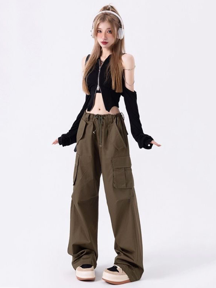 Women's T Shirt Kaus Lengan Panjang Ritsleting Wanita sweet Ins Chic Y2k Atasan Crop Mode Baru Korea Pakaian Off Shoulder Gadis Muda Bergaya 2304