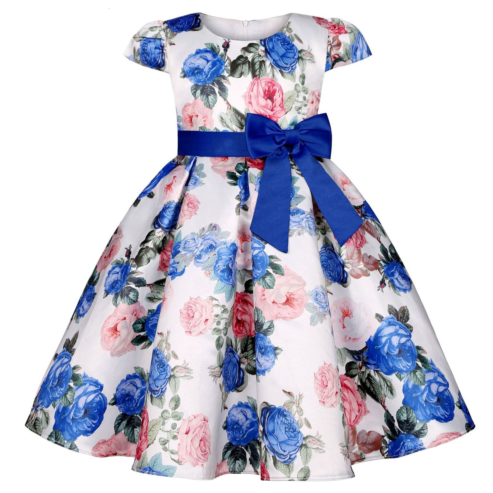 Girl's Dresses Gaun Pesta Putri Kasual Elegan Bunga Anak Perempuan Baru Baju Anak anak Bayi Pernikahan Ulang Tahun Natal 230426