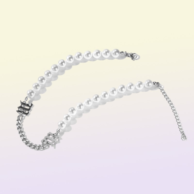 pearl choker necklace for women luxury designer pearls cuban link chain necklaces ins fashion hip hop necklace hip hop jewelry