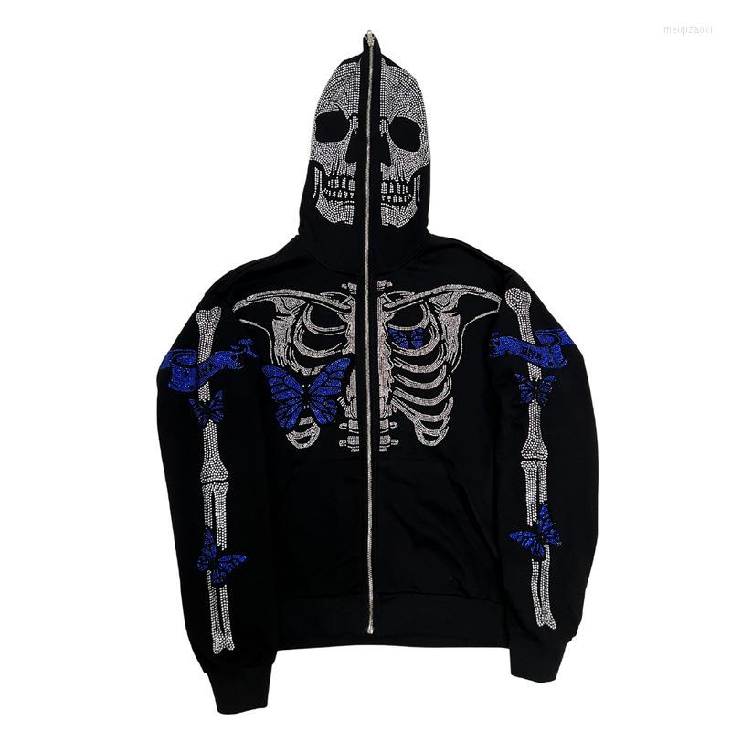 Men' Hoodies Rhinestone Skull Y2k Gothic ZipUp Hoodie Punk Oversized Long Sleeve Harajuku Hip Hop Streetwear Grunge Fashion Sweatshirt, 009
Men' Hoodies Rhinestone Skull Y2k Gothic ZipUp Hoodie Punk Oversized Long Sleeve Harajuku Hip Hop Streetwear Grunge Fashion Sweatshirt, 009