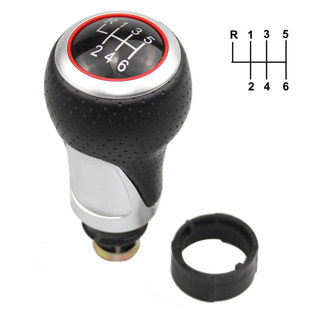 12mm 5 / 6 Speed Gear Shift Knob Lever Stick for Audi A4 B6 B7 B8 A6 S4 8K A5 8T Q5 8R S Line Ibiza 6J Seat Leon Mk1 Passat Golf