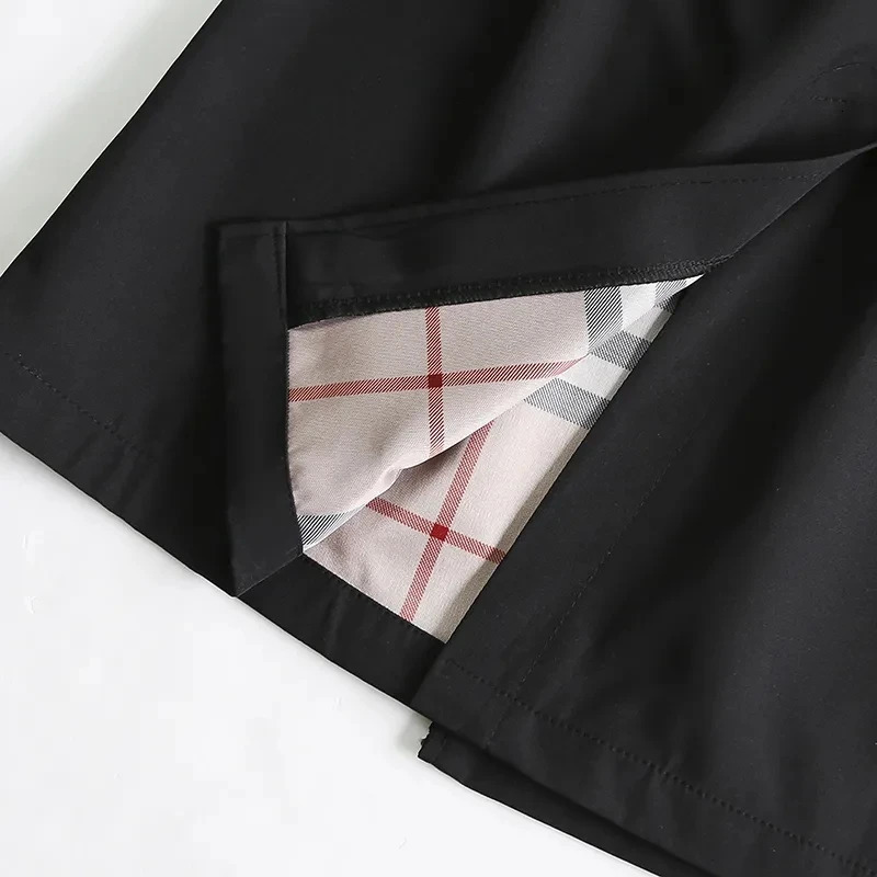 Women s Jackets 2023 Elegant Trench Coat for Women Korean Fashion Winter Clothes Double Breasted with Belt Casual Solid Long 231127