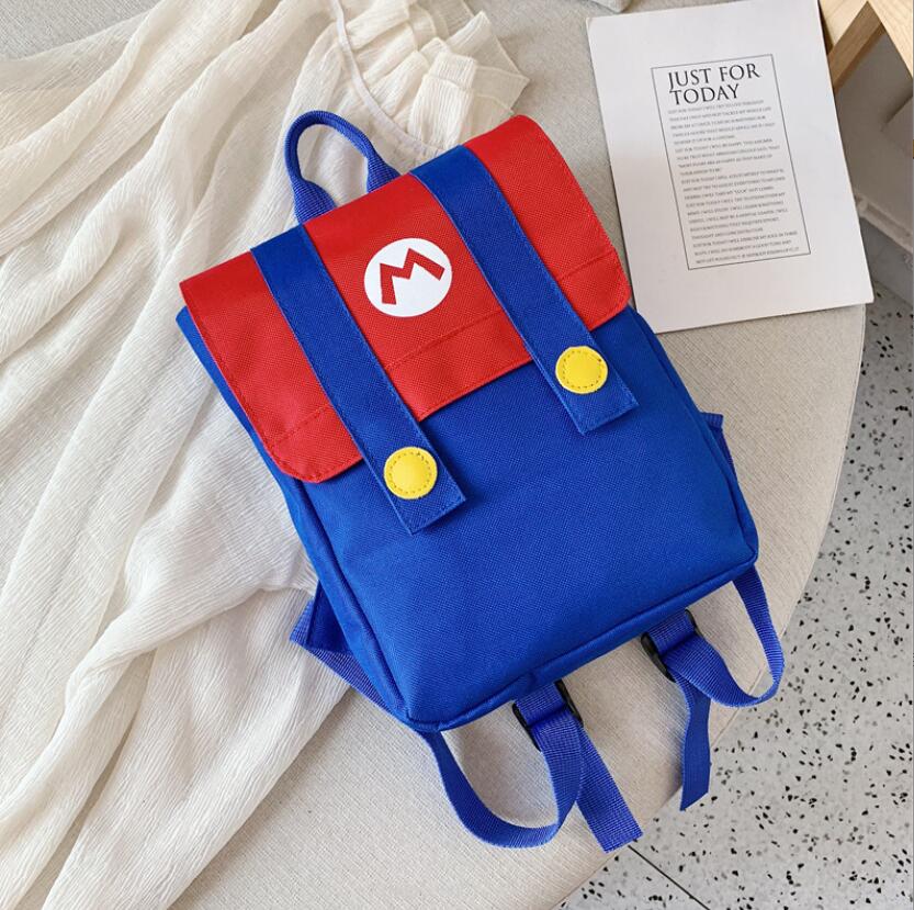 Hot Selling Red Green Bro Kids Backpack Children Cute Accessories Zipper Double Shoulder Bag Kids Birthday Gift