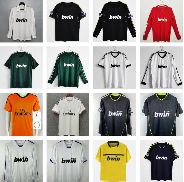 2010 2011 2012 2013 2014 Real Madrids Retro Soccer Jerseys 11 12 13 14 Ronaldo BENZEMA Marcelo SERGIO RAMOS ZIDANE ALONSO KAKA vintage classic football shirt