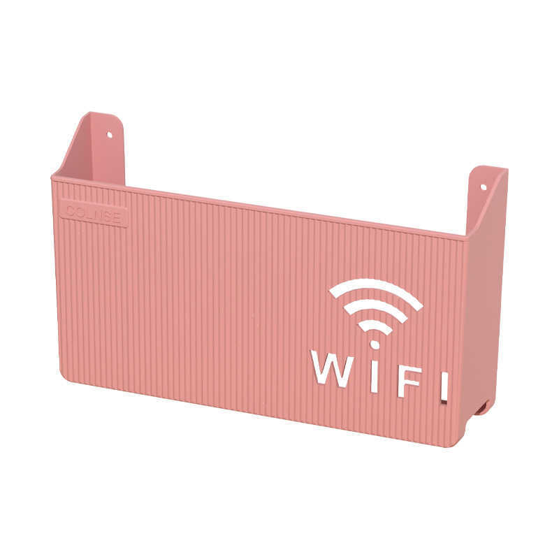 Wall-Mounted Wireless Wifi Router Shelf ABS Plastic Storage Box Cable Power Bracket Organizer Box for Media Boxes Game Console