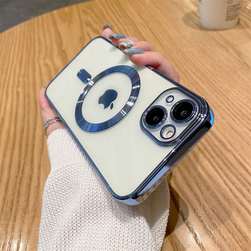 iPhone Cases Luxury Transparent Magnetic For Magsafe Wireless Charging Case For iPhone 14 13 12 11 Pro Max Clear Plating Soft Silicone Cover, Gold
iPhone Cases Luxury Transparent Magnetic For Magsafe Wireless Charging Case For iPhone 14 13 12 11 Pro Max Clear Plating Soft Silicone Cover, Gold