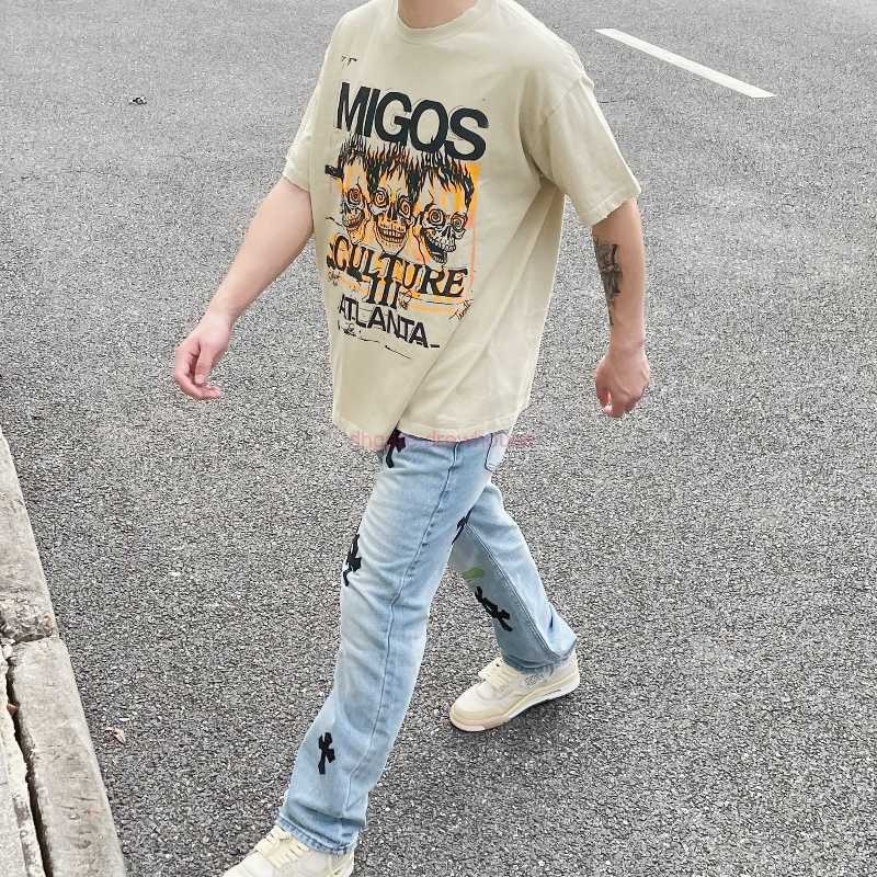 Fashion Designer Clothing Tees Rock Tshirt Galleryes Depts Migos Atlanta Album Limited Washed Short Sleeve Vintaget Shirt Casual Streetwear Vintage Hip hop, Light khaki
Fashion Designer Clothing Tees Rock Tshirt Galleryes Depts Migos Atlanta Album Limited Washed Short Sleeve Vintaget Shirt Casual Streetwear Vintage Hip hop, Light khaki
