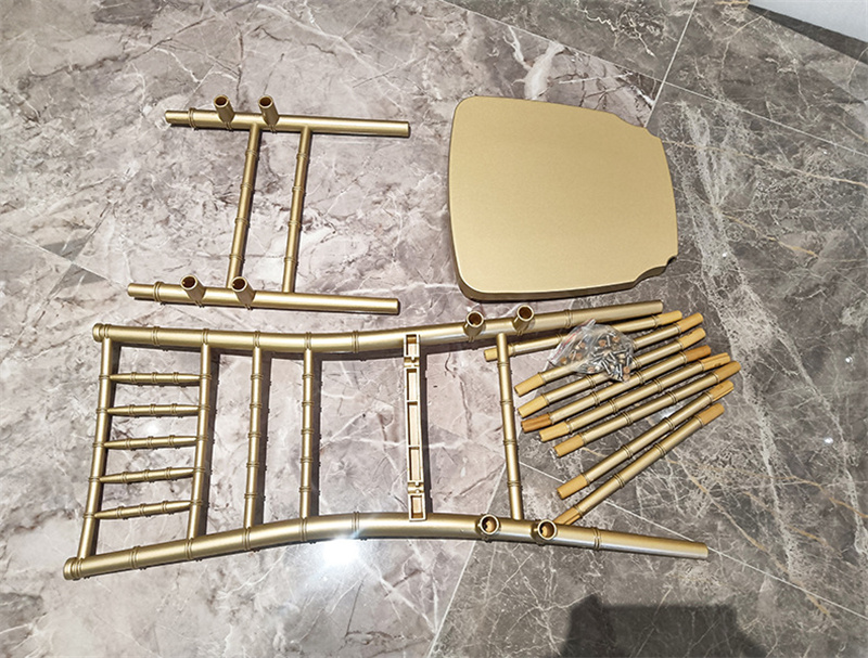 Hotel Bamboo Plastic Chairs Outdoor Wedding Banquet Dining Table PP Chairs
