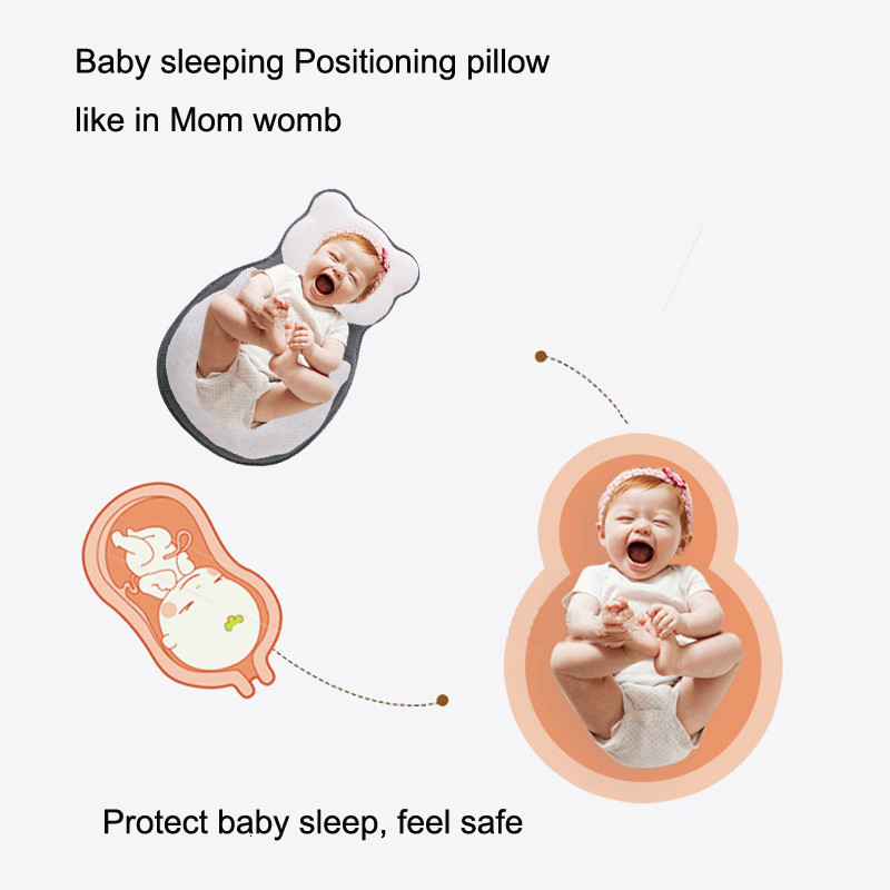 Pillows Baby Shaping Pillow borns Antibiased Head Sleep Positioning Pad Roll Travel Infant Breathable Mattres 230426
