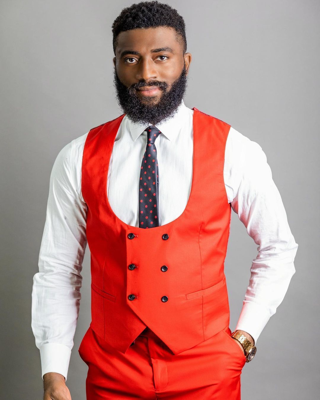 Men's Suits Blazers Trendy Orange Men's Suit Slim Fit Wedding Blazers Male Tuxedos Three Pieces Groom Wear Peaked Lapel Prom Jackets Vest An