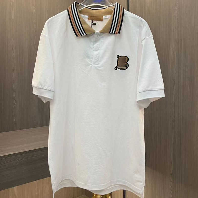Bby casual polo shirt mens short sleeve t shirt Burb designer shirts lapel sweatshirt Tb embroidery t-shirt cotton pullover shirts business button top, White-1
Bby casual polo shirt mens short sleeve t shirt Burb designer shirts lapel sweatshirt Tb embroidery t-shirt cotton pullover shirts business button top, White-1
