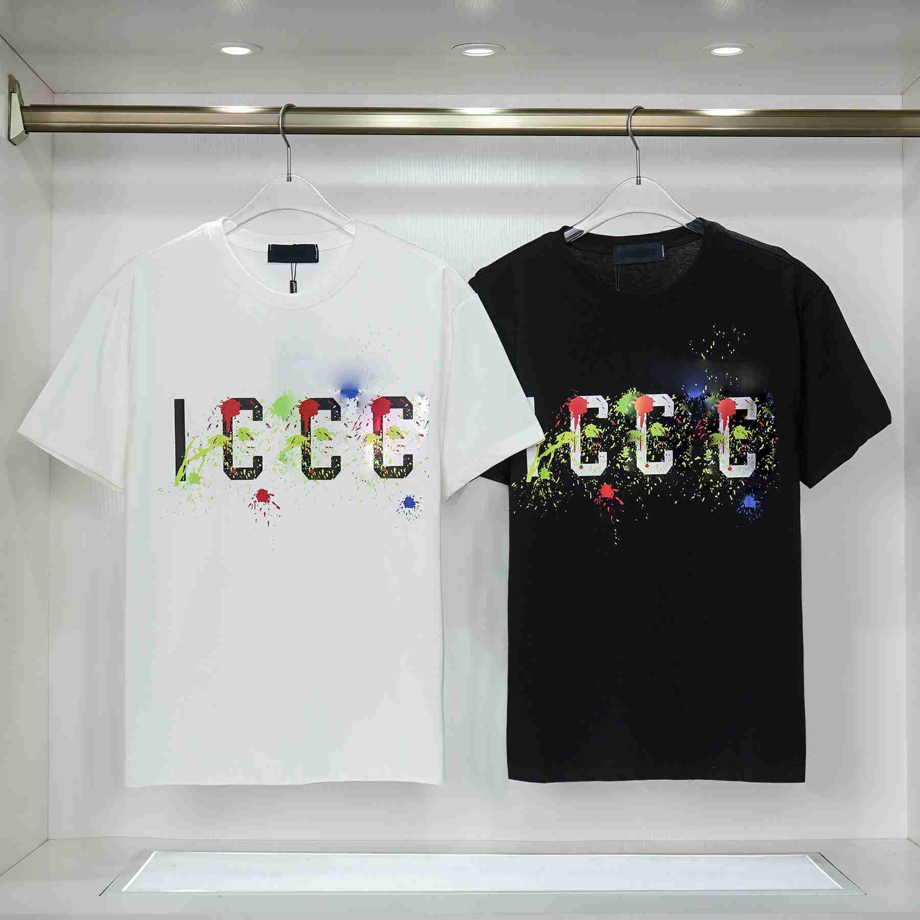 Designer Men's T-shirts Soft Cotton Short-sleeved Shirt Color Letter Printing Anti-wrinkle T-shirt Fashion Casual Men's and Women's Lovers M-xxxl
Designer Men's T-shirts Soft Cotton Short-sleeved Shirt Color Letter Printing Anti-wrinkle T-shirt Fashion Casual Men's and Women's Lovers M-xxxl