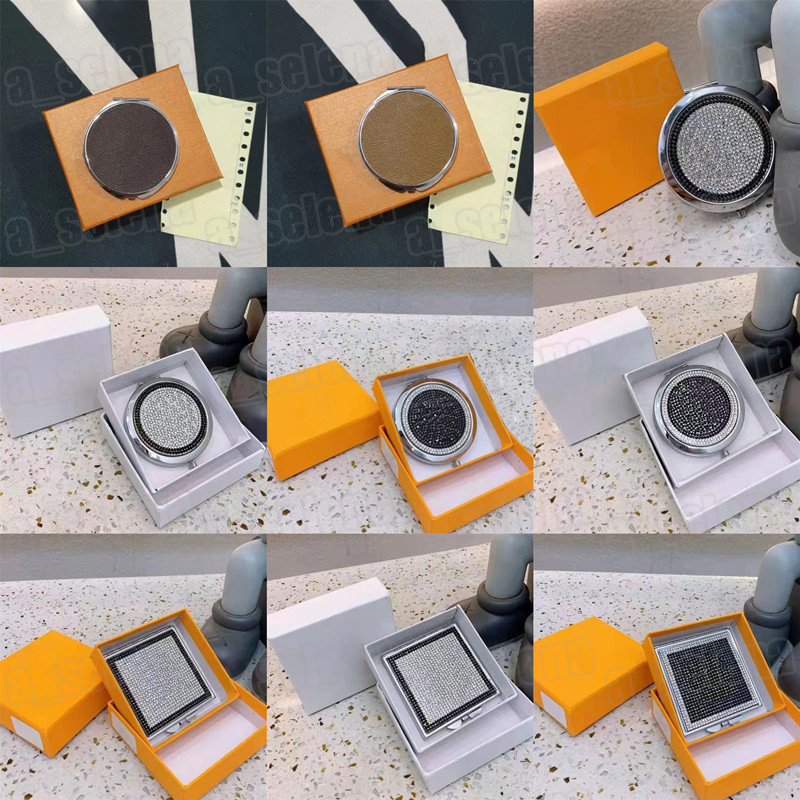Designer Diamond Compact Mirrors Mini Portable Makeup Mirror Flower Square Round Shape Make Up Tools with box
Designer Diamond Compact Mirrors Mini Portable Makeup Mirror Flower Square Round Shape Make Up Tools with box