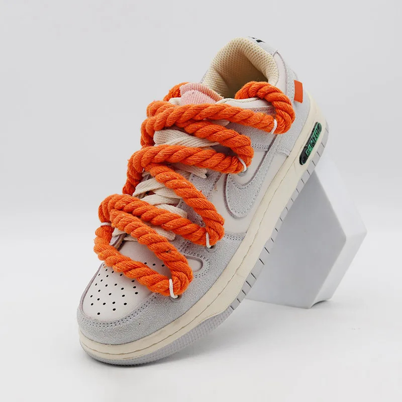 Shoe Parts Accessories 8 Color Round High Quality Polyester Cotton Thick Rope Laces 0 8cm Wide 60 180cm Multiple Sizes Solid Personalized 231127