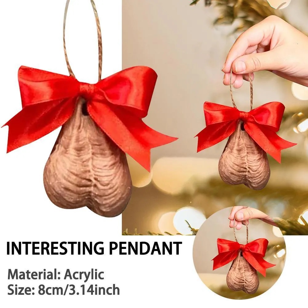 Christmas Decorations Funny Ballballs 2D Flat Tree Ornament Decor Hanging Home Holiday Decoration